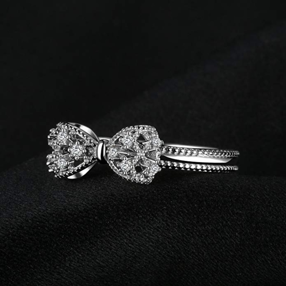 🎀 Anniversary Bow Sterling Silver Ring 💍 - Picture 3 of 8